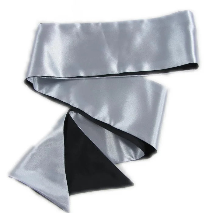 Baumwollseil.de Satin Bondageschal Doublé Silber
