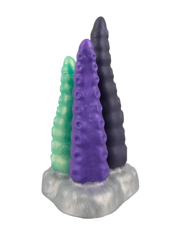 Beasty Cocks Triple Tentacle 3er Dildo in Tentakel-Optik, bunt