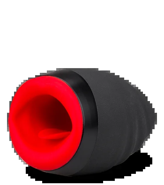 Beheizbarer Vibrationsmasturbator mit Blowjob-Mund