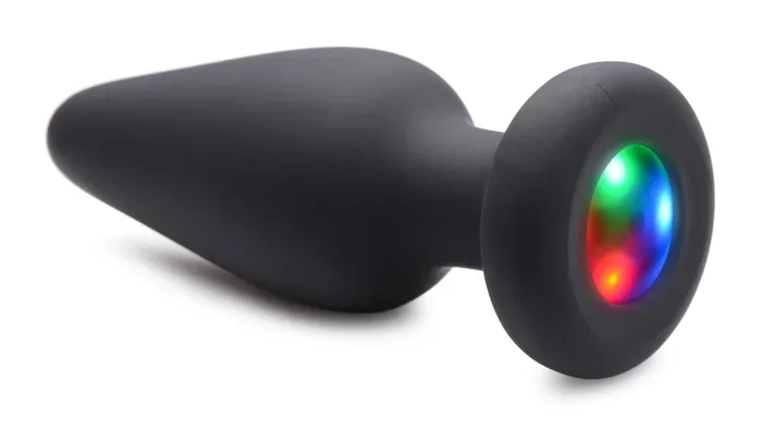 Beleuchteter Silikon Analplug – Mittel