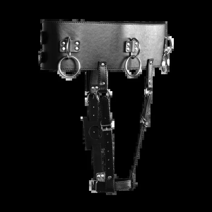 Belt with Vibrator Holder – Black
