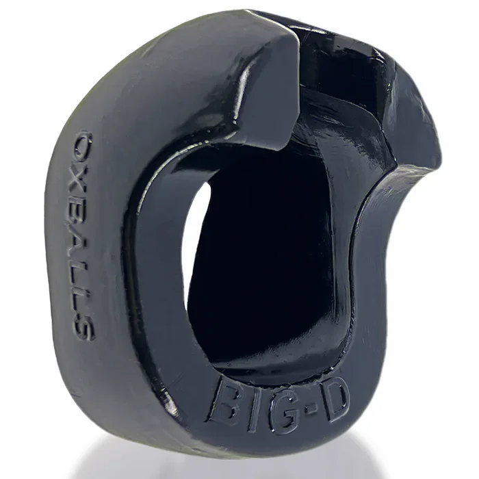Big-D – Bigger Bulge Cockring with Shaft Grippers – Black