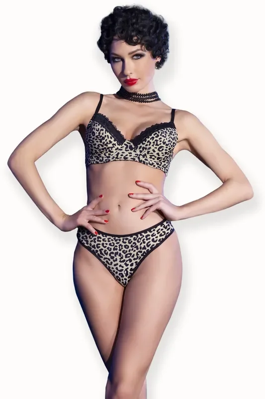 Bikini im Leoparden-Print