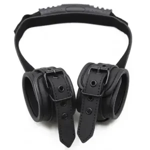 Black Handcuffs with Handle