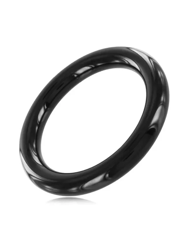 Black Label Black Line Cockring Edelstahl-Penisring, schwarz