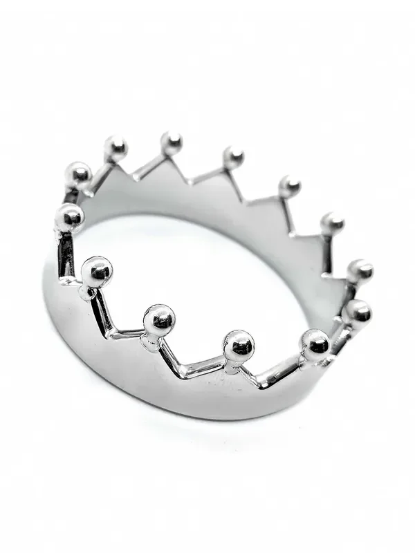 Black Label Stainless Steel Cock Crown Edelstahl-Penisring