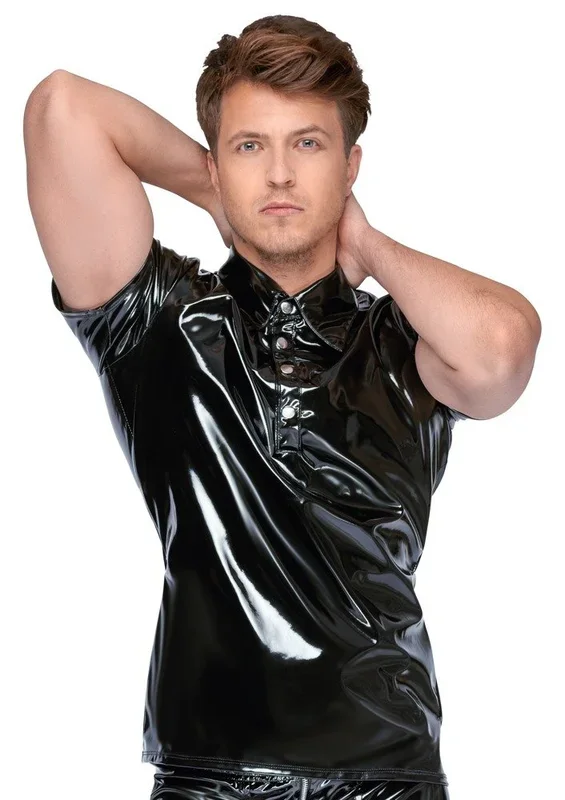 Black Level – Poloshirt aus Lack