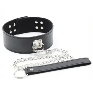 Black Pin Lock Collar and Lead
