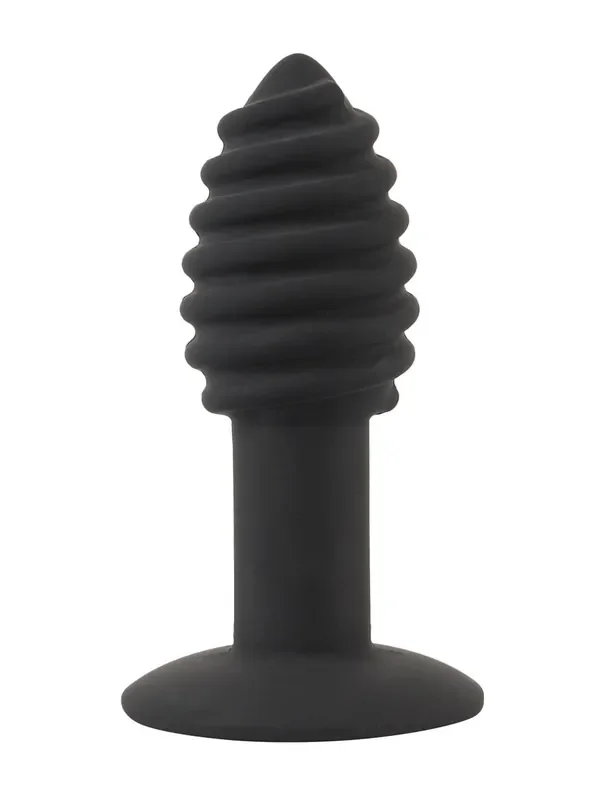 Black Velvets Twist Butt Plug Vibro-Analplug,schwarz