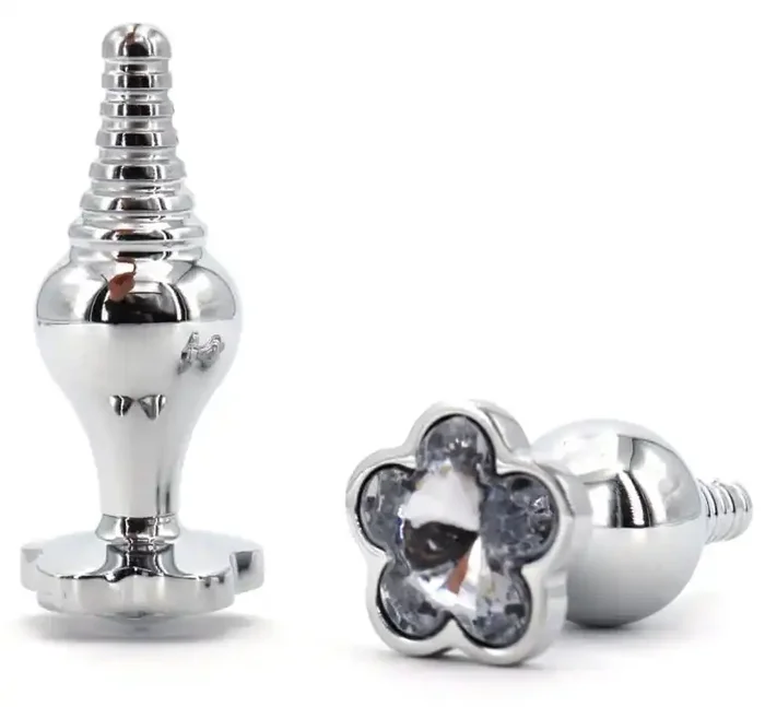Blatt Juwel Plug 7 x 2,7cm Transparent