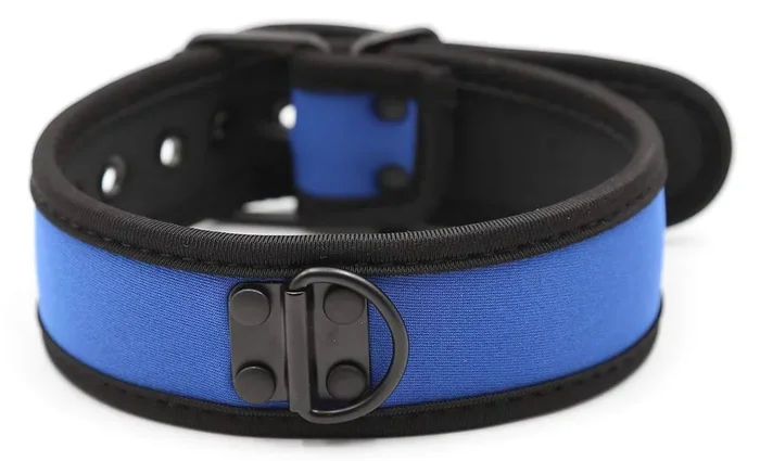 Blaue Neopren-Halskette