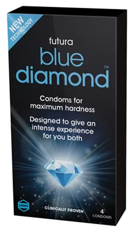Blue Diamond Kondome für eine steifere Erektion
