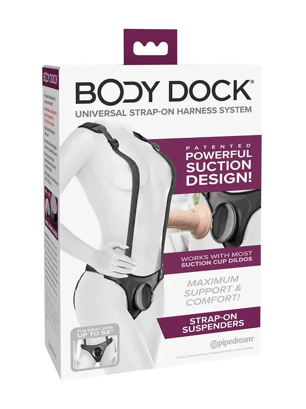 Body Dock Suspender Strap-On-Body, schwarz