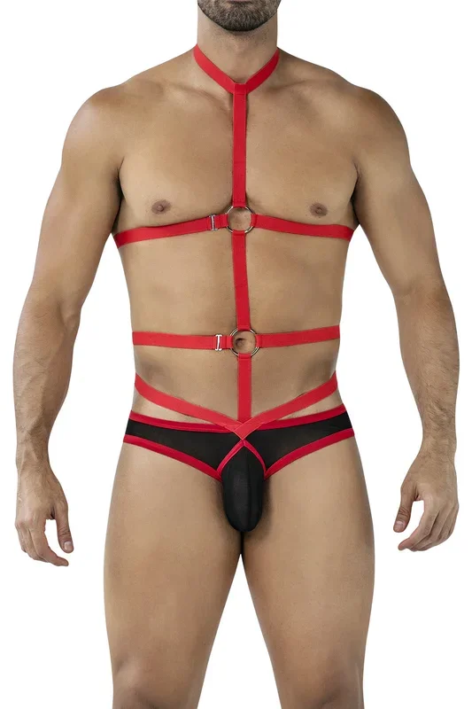 Body-Harness – Schwarz/Rot
