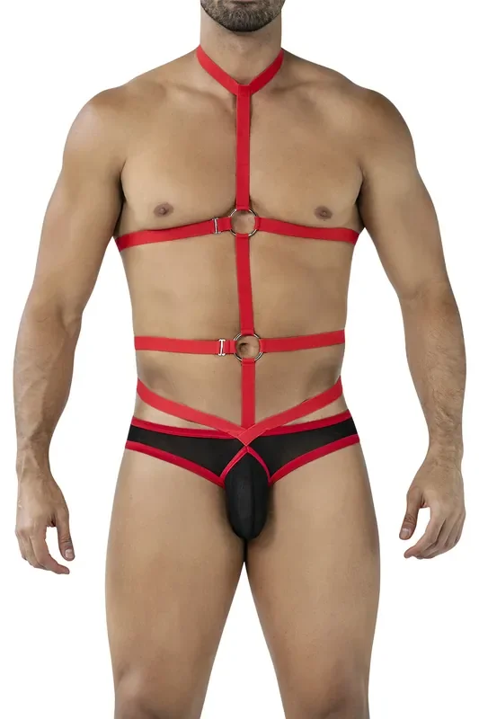 Body-Harness – Schwarz/Rot
