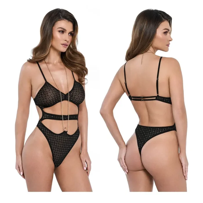 Body mit stilvollen Akzenten – Schwarz/Gold