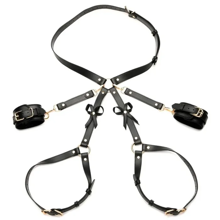 Bondage Harness mit Schleifen M/L – Schwarz