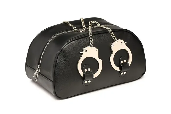 Bondage-Reisetasche mit Handschellen – Schwarz