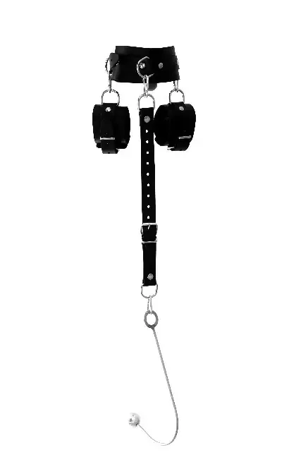Bondage-Set aus Leder mit Bondagehook