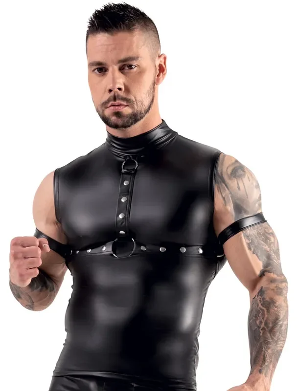 Bondage Top Wetlook Matt Harness