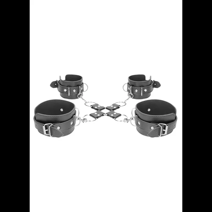 Bonded Leather Hogtie with Hand and Ankle Cuffs