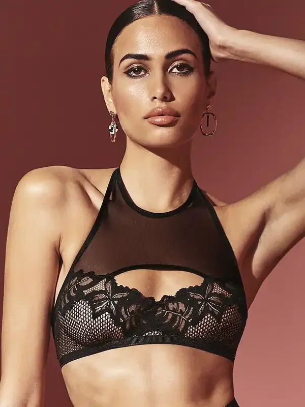Bracli London Neckholder-Top, schwarz