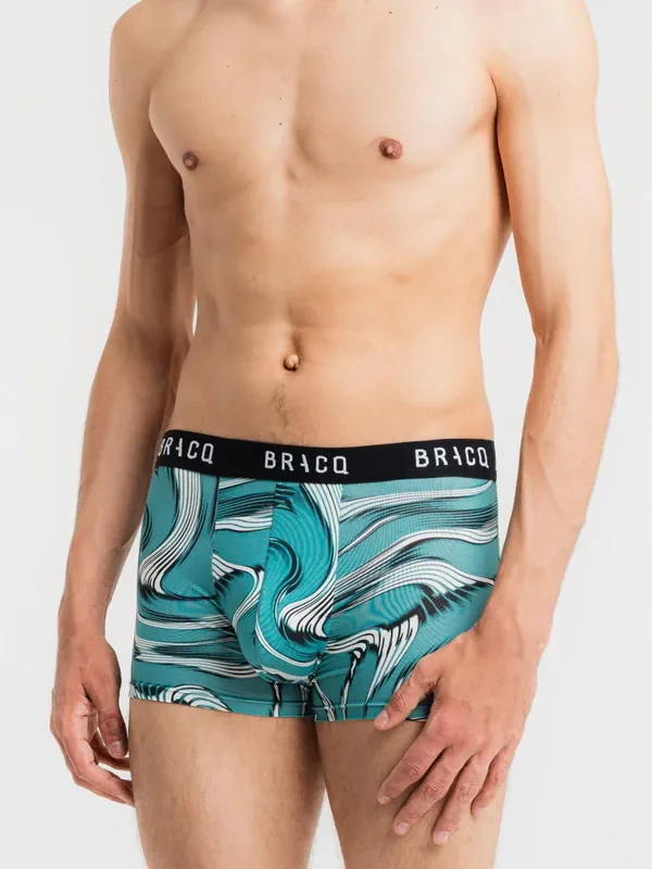 Bracq Euphoria Short Boxer, türkis print