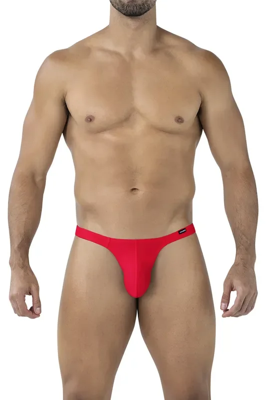 Brasilianischer String aus Mikrofaser – Scharlachrot