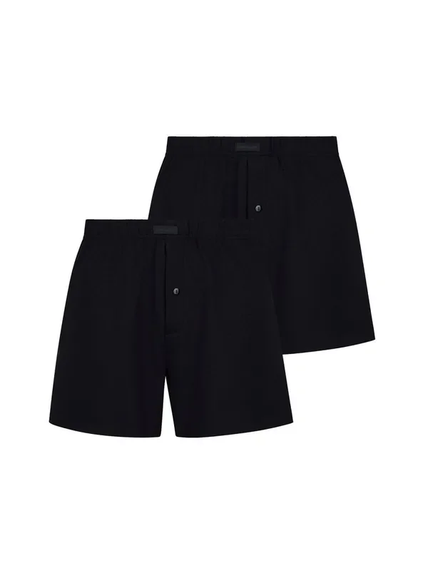 Bruno Banani Loose Fit Boxershorts 2er Pack, schwarz/schwarz
