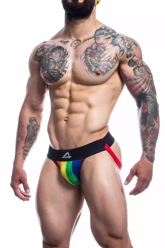 Bunter Stripe-Pride Jockstrap