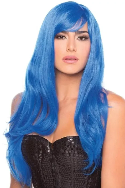 Burlesque-Perücke – Blau
