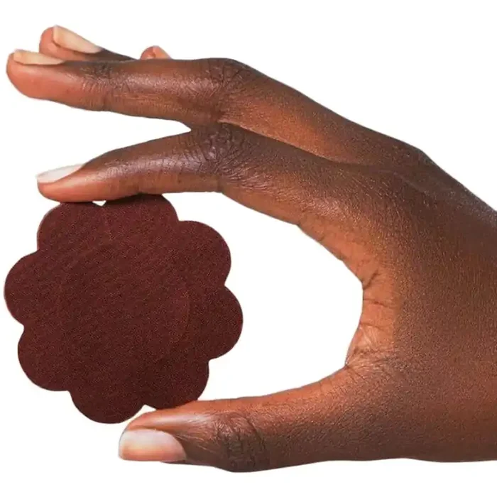 Bye Bra – Satin Nipple Covers Brown M