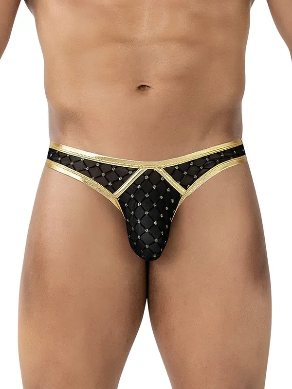 C4M R4VAGE String, schwarz/gold