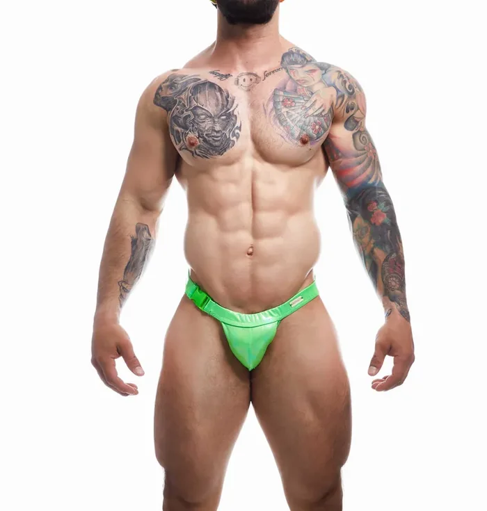 C4M Smaragdgrün Clip Tanga