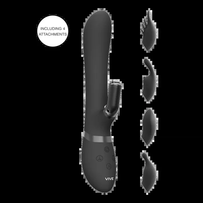 Chou – G-Spot Rabbit Clitoral Stimulator – Black