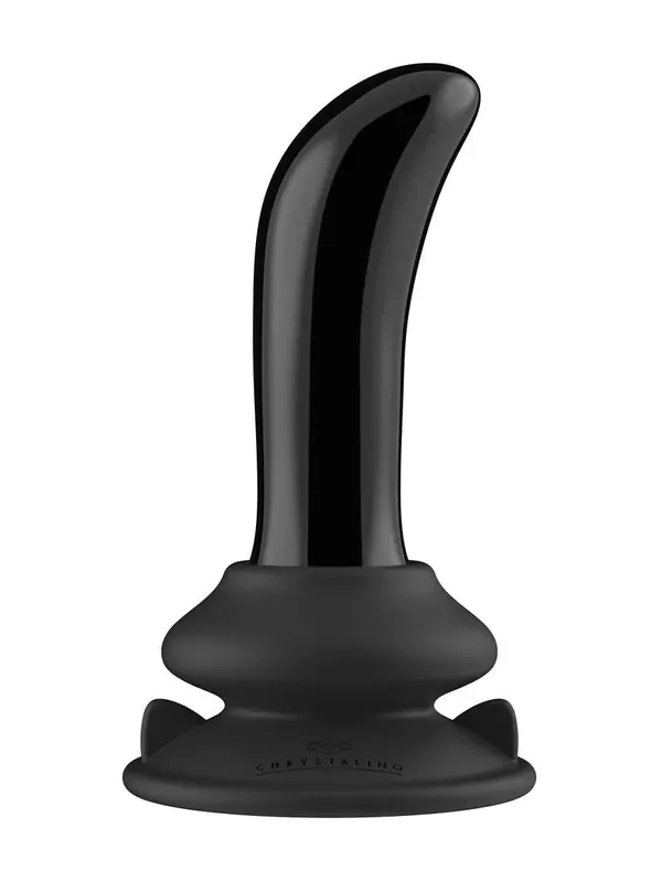 Chrystalino Prickly Glas-Vibrator, schwarz