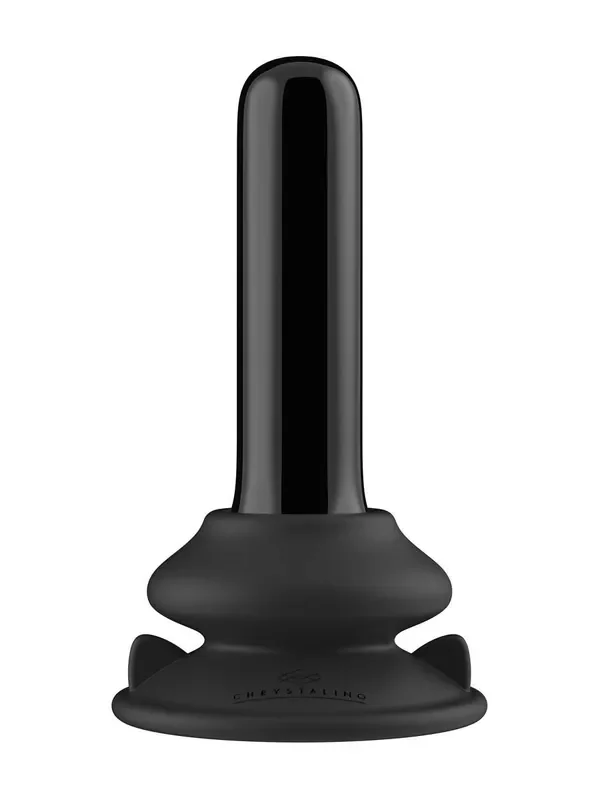 Chrystalino Thumby Glas-Vibrator, schwarz