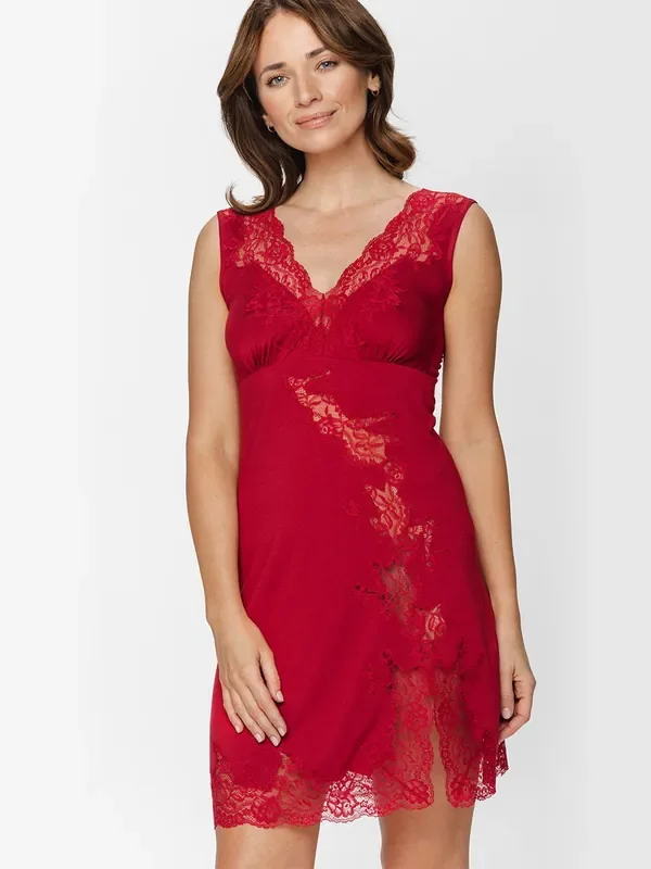 Coemi Reeta 241C101 Nachtkleid, berry red