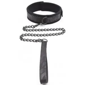 Collar and Leash with Scratch