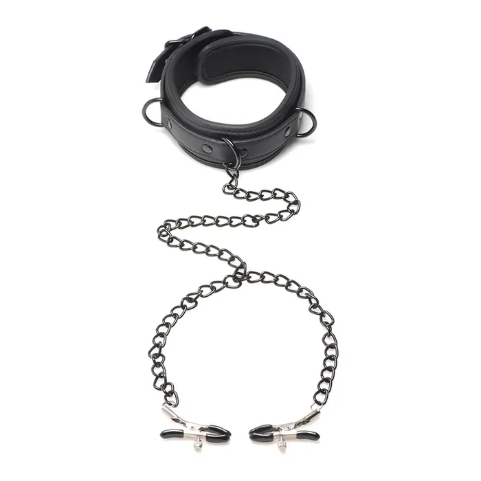 Collared Temptress – Nippelklemmen mit Halsband