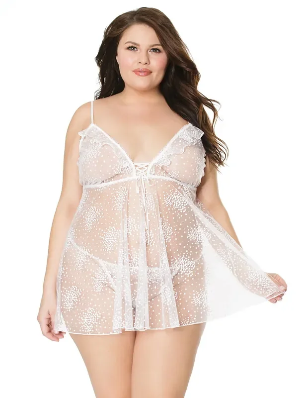 Coquette Babydoll, weiß
