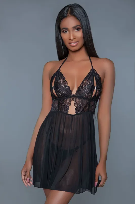 Cosette Babydoll – Schwarz