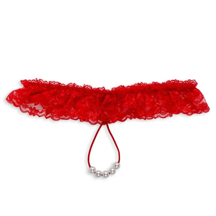 Crotchless G-String mit Perlenkette