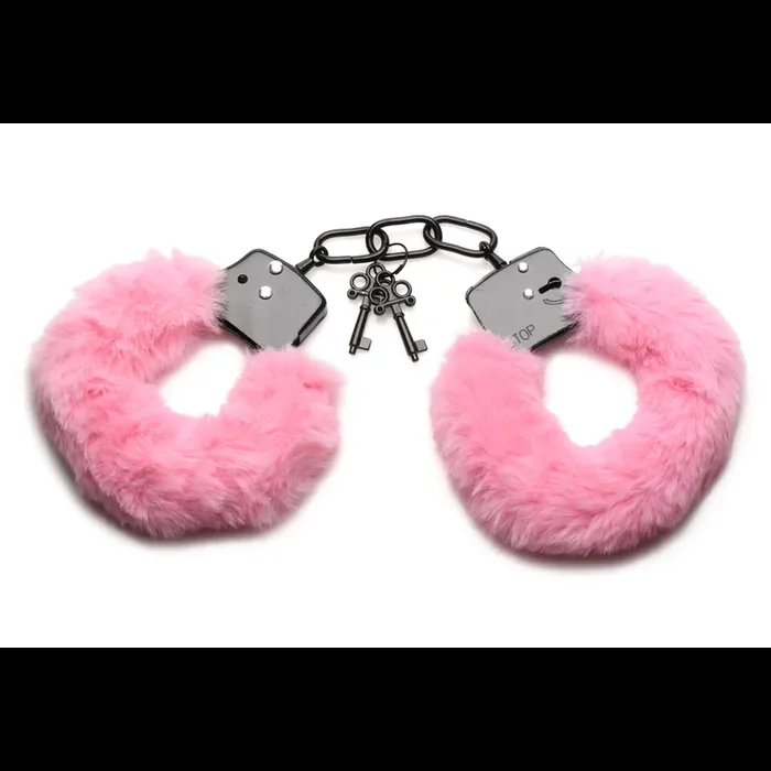 Cuffed in Fur – Pelzige Handfesseln – Pink