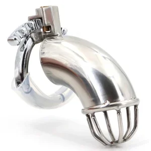 Curvedick Keuschheitskäfig 11 x 3,3 cm – Gebogene Edelstahl-Konstruktion