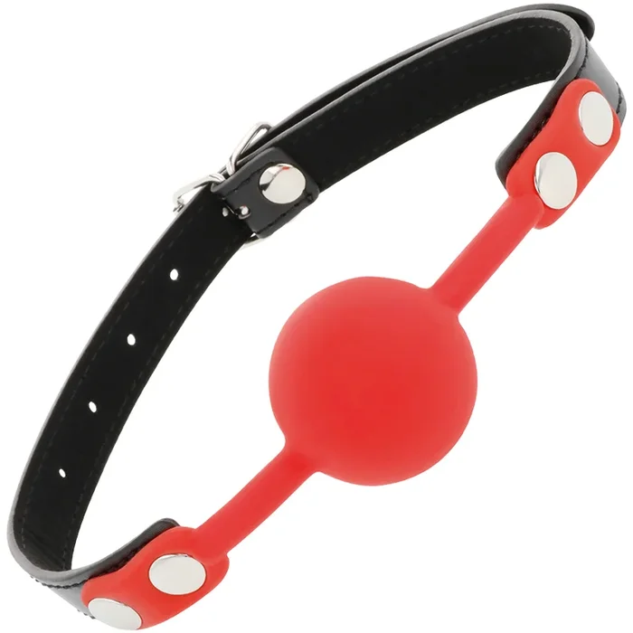 DARKNESS BALL SILICONE GAG ROT