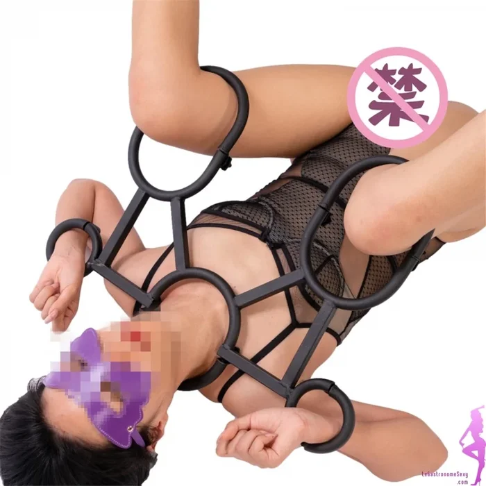 Deluxe BDSM-Fessel aus Metall für gespreizte Beine