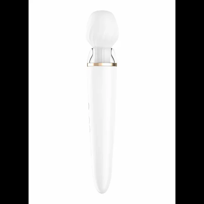Double Wand-er Wand – Massage Wand and Vibrator – White