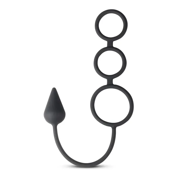 Dreifacher Cockring mit Analplug
