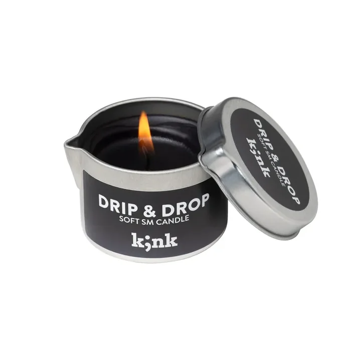 ‘Drip & Drop‘ – Soft-SM-Candle in Schwarz